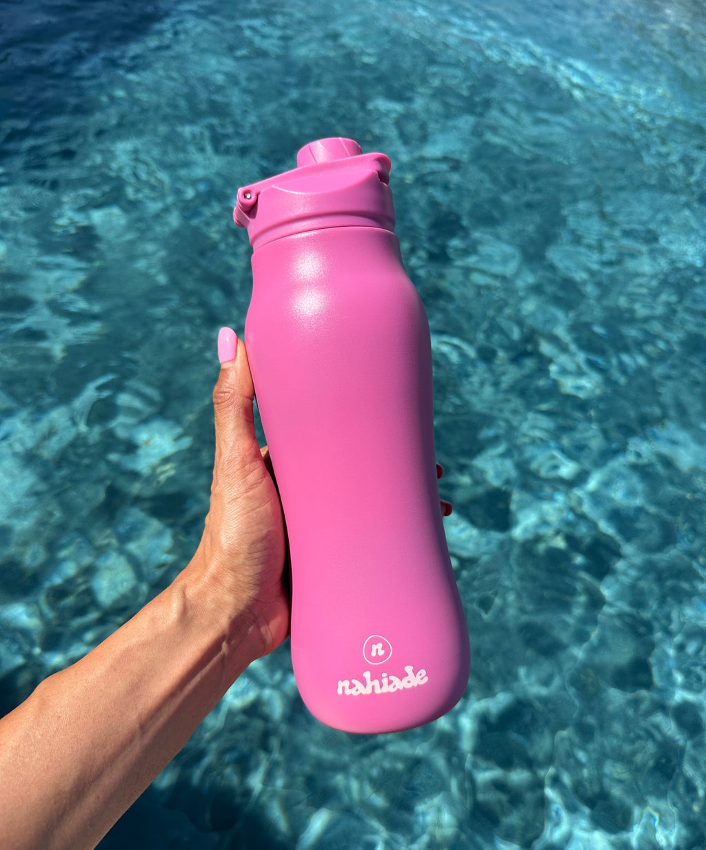 Nahiade Curve – Gourde Sport Isotherme Inox 710ml – Sans BPA – Framboise